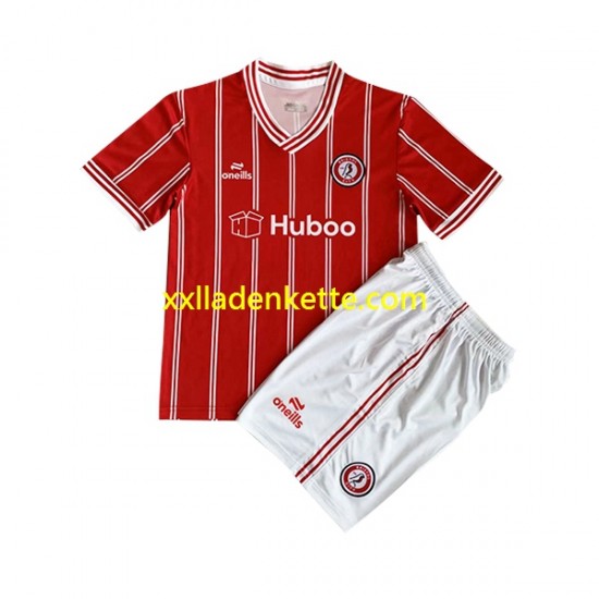 Fußballtrikot Bristol City Kinder Heim 2023-2024 Kurzarm