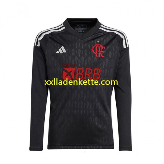Fußballtrikot CR Flamengo Torwart Herren Auswärts 2023-2024 Langarm