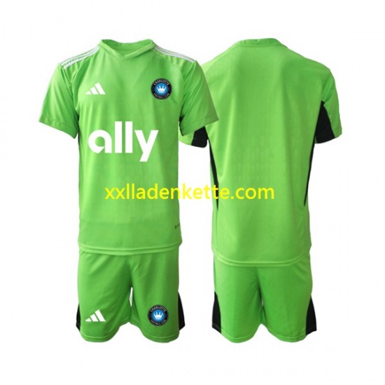 Fußballtrikot Charlotte FC Torwart Kinder Heim 2023-2024 Kurzarm