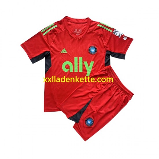 Fußballtrikot Charlotte FC Torwart Kinder Ausweich 2023 Kurzarm