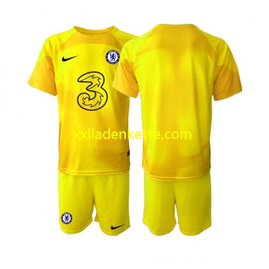 Fußballtrikot Chelsea Torwart Kinder Auswärts 2022-2023 Kurzarm