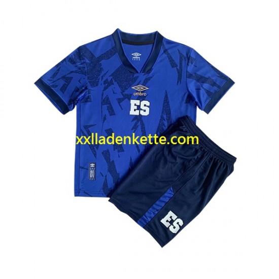 Fußballtrikot EL Salvador Kinder Heim 2023 Kurzarm