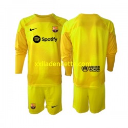 Fußballtrikot FC Barcelona Torwart Kinder Viertes 2022-2023 Langarm
