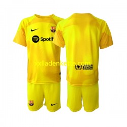 Fußballtrikot FC Barcelona Torwart Kinder Viertes 2022-2023 Kurzarm