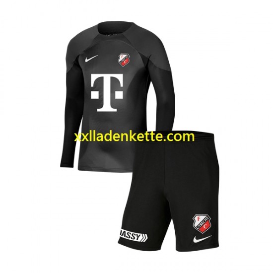 Fußballtrikot FC Utrecht Torwart Kinder Heim 2022-2023 Langarm