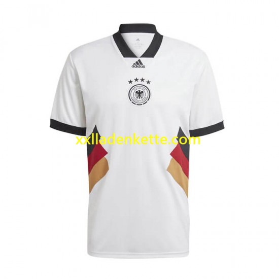 Fußballtrikot Deutschland Icon Retro Herren Heim 2022-2023 Kurzarm