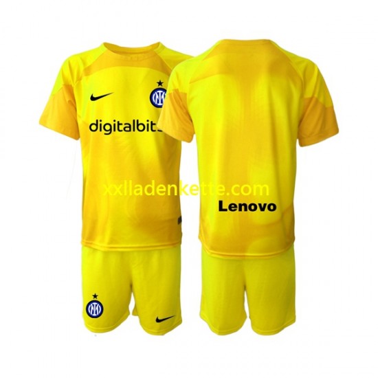 Fußballtrikot Inter Mailand Torwart Kinder Auswärts 2022-2023 Kurzarm