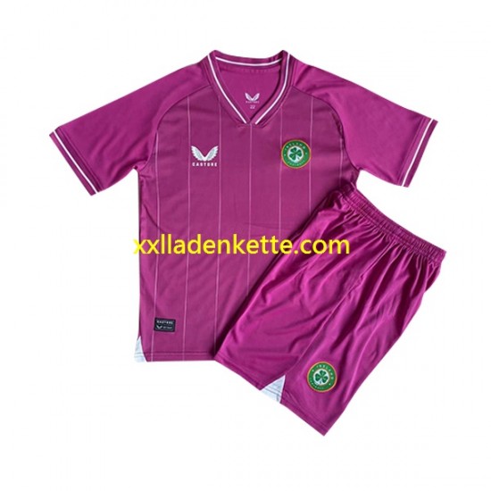 Fußballtrikot Irland Torwart Kinder Heim 2023 Kurzarm