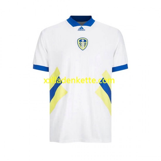 Fußballtrikot Leeds United Icon Retro Herren Heim 2022-2023 Kurzarm