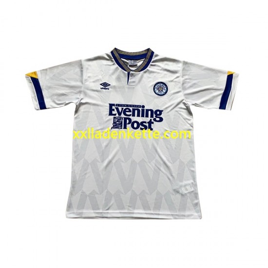 Fußballtrikot Leeds United Retro Herren Heim 1991-1992 Kurzarm