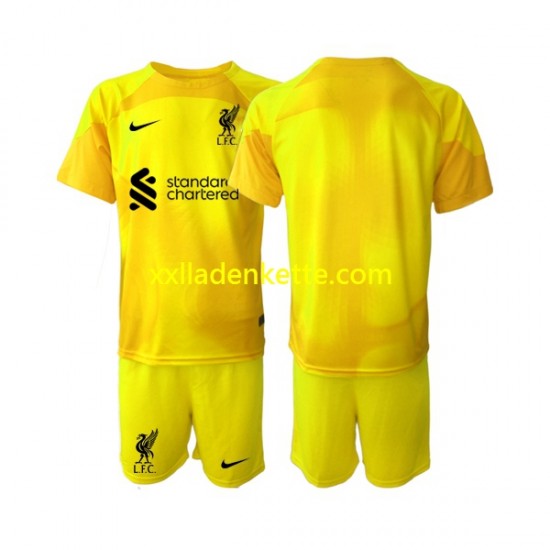 Fußballtrikot Liverpool Torwart Kinder Viertes 2022-2023 Kurzarm