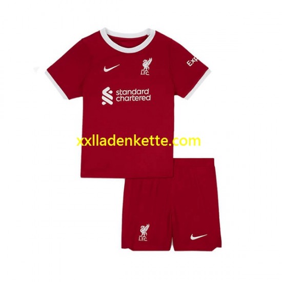 Fußballtrikot Liverpool Kinder Heim 2023-2024 Kurzarm