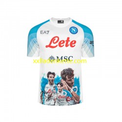 Fußballtrikot SSC Neaples Face Game Kvaratskhelia 77 Herren Heim 2022-2023 Kurzarm