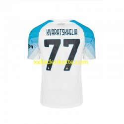 Fußballtrikot SSC Neaples Face Game Kvaratskhelia 77 Herren Heim 2022-2023 Kurzarm