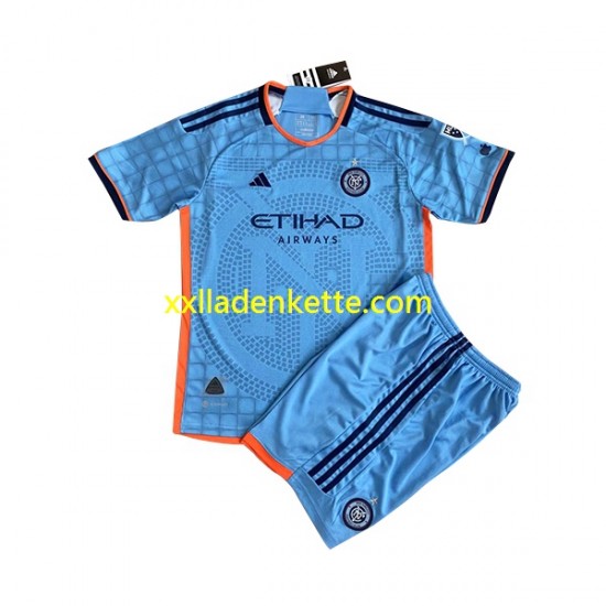 Fußballtrikot New York City FC Kinder Heim 2023 Kurzarm