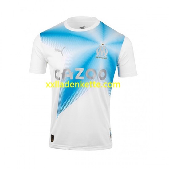 Fußballtrikot Olympique Marseille Anniversary Herren Heim 2023 2022 Kurzarm