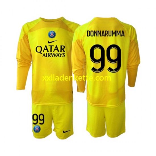 Fußballtrikot Paris Saint-Germain Gianluigi Donnarumma 99 Torwart Kinder Ausweich 2022-2023 Langarm