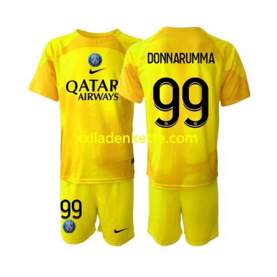 Fußballtrikot Paris Saint-Germain Gianluigi Donnarumma 99 Torwart Kinder Ausweich 2022-2023 Kurzarm