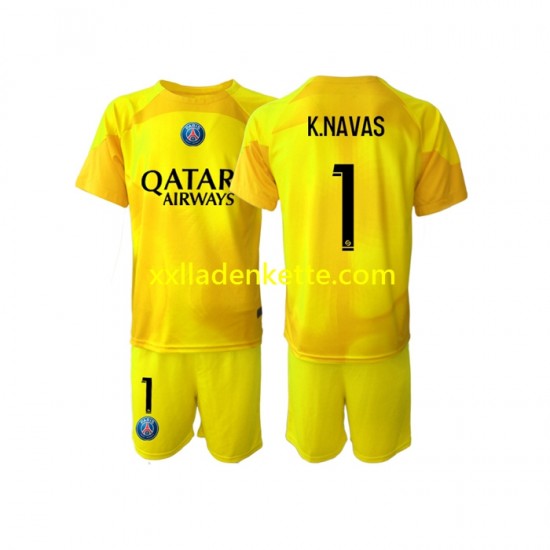 Fußballtrikot Paris Saint-Germain K.NAVAS 1 Torwart Kinder Ausweich 2022-2023 Kurzarm