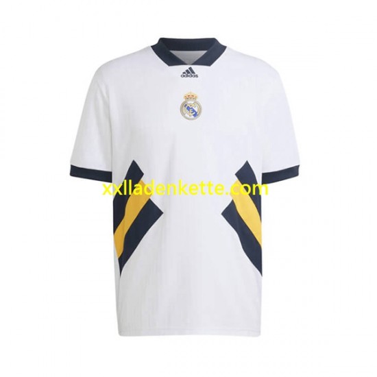 Fußballtrikot Real Madrid Icon Retro Herren Heim 2022-2023 Kurzarm