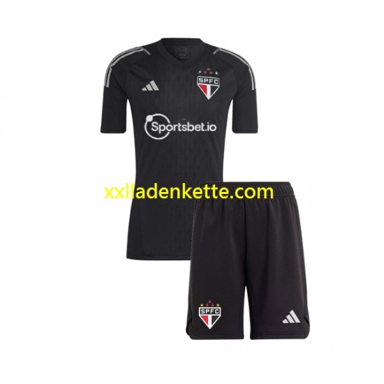 Fußballtrikot Sao Paulo Torwart Kinder Heim 2023-2024 Kurzarm