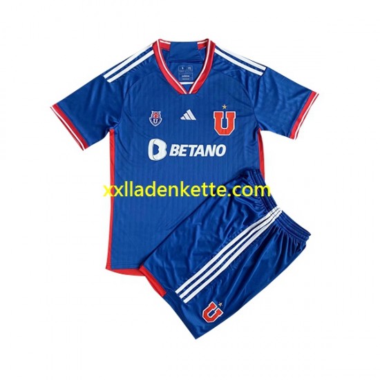 Fußballtrikot Universidad de Chile Kinder Heim 2023 Kurzarm