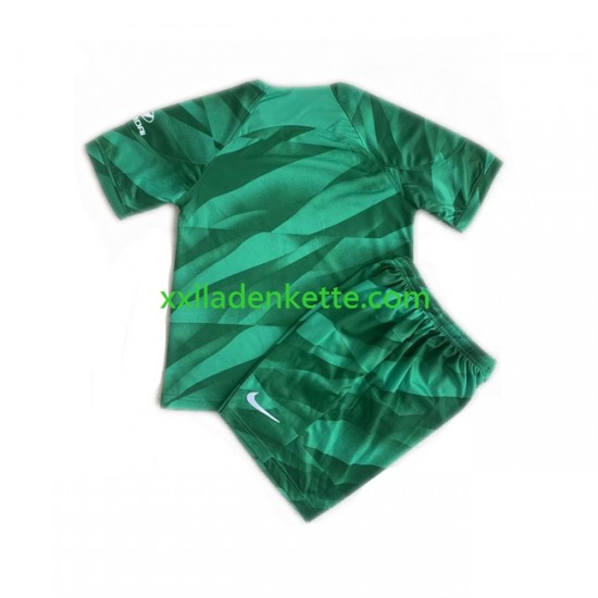 Fußballtrikot Atlético Madrid Torwart Kinder Auswärts 2023-2024 Kurzarm