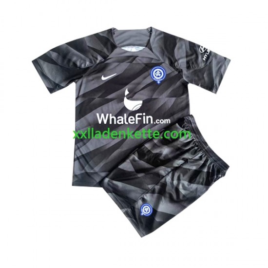 Fußballtrikot Atlético Madrid Torwart Kinder Heim 2023-2024 Kurzarm