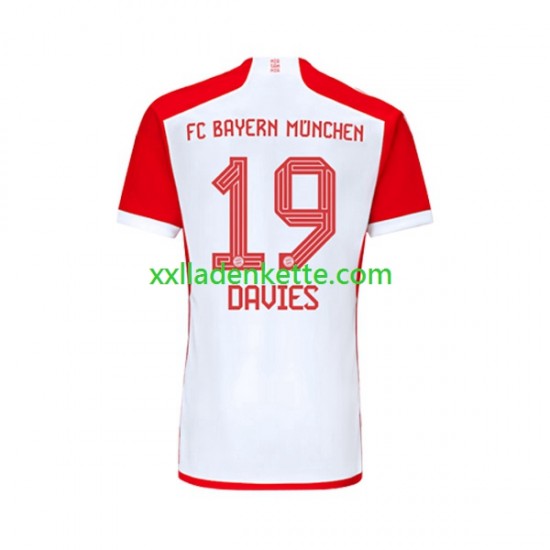 Fußballtrikot FC Bayern München Alphonso Davies 19 Herren Heim 2023-2024 Kurzarm