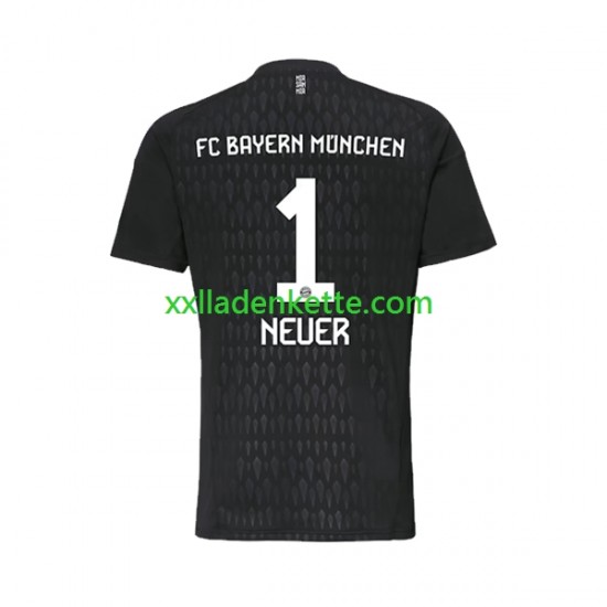 Fußballtrikot FC Bayern München Manuel Neuer 1 Torwart Herren Heim 2023-2024 Kurzarm