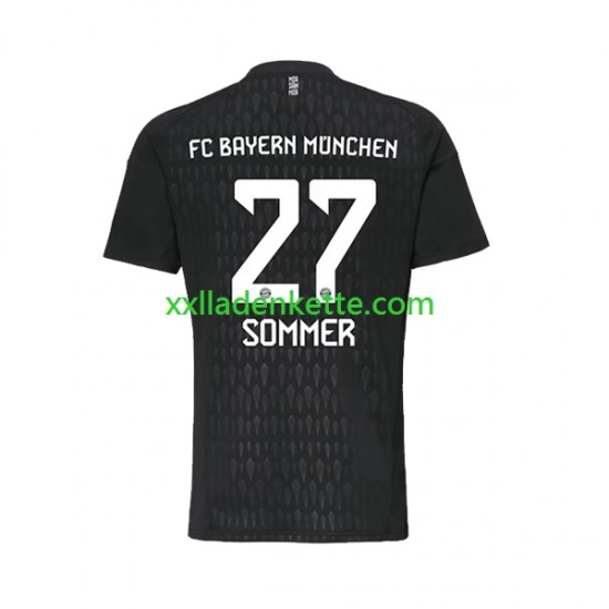 Fußballtrikot FC Bayern München Yann Sommer 27 Torwart Herren Heim 2023-2024 Kurzarm
