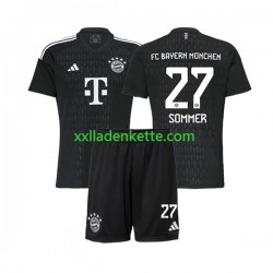 Fußballtrikot FC Bayern München Yann Sommer 27 Torwart Kinder Heim 2023-2024 Kurzarm