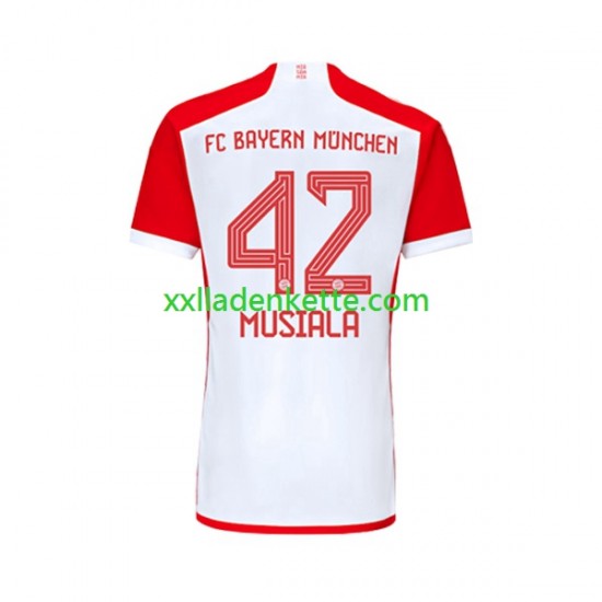 Fußballtrikot FC Bayern München Jamal Musiala 42 Herren Heim 2023-2024 Kurzarm