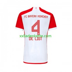Fußballtrikot FC Bayern München Matthijs de Ligt 4 Herren Heim 2023-2024 Kurzarm