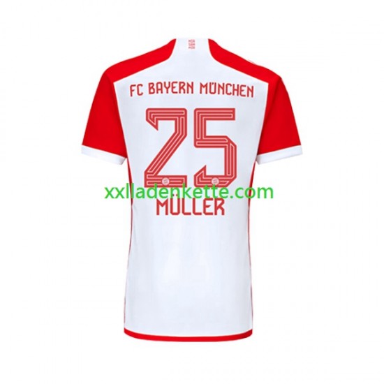 Fußballtrikot FC Bayern München Thomas Muller 25 Herren Heim 2023-2024 Kurzarm