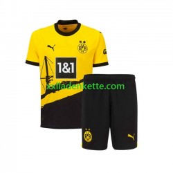 Fußballtrikot Borussia Dortmund Kinder Heim 2023-2024 Kurzarm