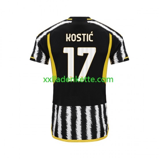 Fußballtrikot Juventus Turin Filip Kostic 17 Herren Heim 2023-2024 Kurzarm