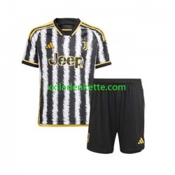 Fußballtrikot Juventus Turin Kinder Heim 2023-2024 Kurzarm