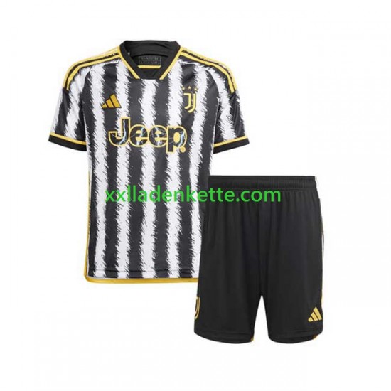 Fußballtrikot Juventus Turin Kinder Heim 2023-2024 Kurzarm