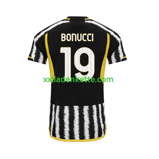 Fußballtrikot Juventus Turin Leonardo Bonucci 19 Herren Heim 2023-2024 Kurzarm