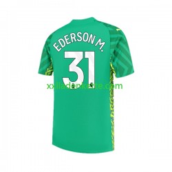 Fußballtrikot Manchester City Ederson Moraes 31 Torwart Herren Heim 2023-2024 Kurzarm
