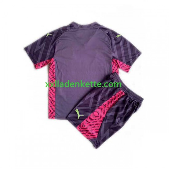 Fußballtrikot Manchester City Torwart Kinder Auswärts 2023-2024 Kurzarm