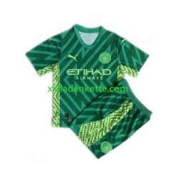 Fußballtrikot Manchester City Torwart Kinder Heim 2023-2024 Kurzarm