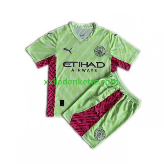 Fußballtrikot Manchester City Torwart Kinder Ausweich 2023-2024 Kurzarm