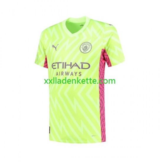 Fußballtrikot Manchester City Torwart Herren Ausweich 2023-2024 Kurzarm