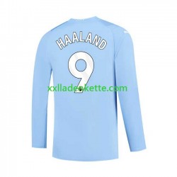 Fußballtrikot Manchester City Haaland 9 Herren Heim 2023-2024 Langarm