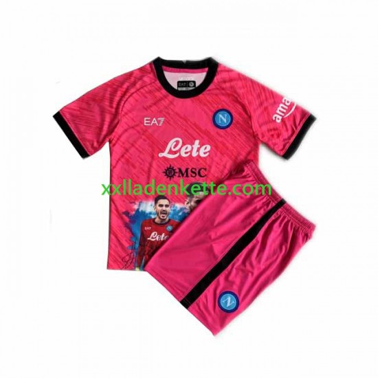 Fußballtrikot SSC Neaples Face Game Alex Meret 1 Torwart Kinder Heim 2022-2023 Kurzarm