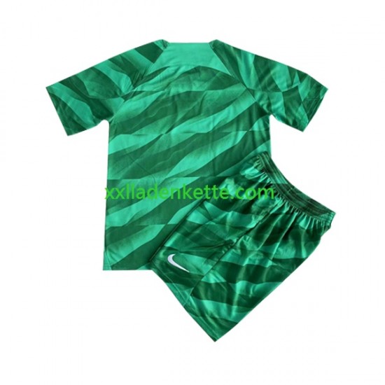 Fußballtrikot Paris Saint-Germain Torwart Kinder Heim 2023-2024 Kurzarm