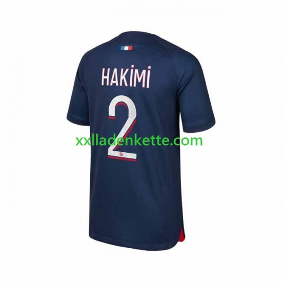 Fußballtrikot Paris Saint-Germain Hakimi 2 Herren Heim 2023-2024 Kurzarm