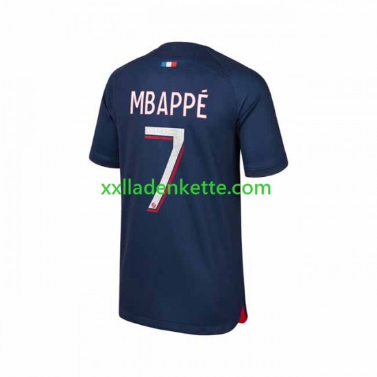 Fußballtrikot Paris Saint-Germain Mbappé 7 Herren Heim 2023-2024 Kurzarm